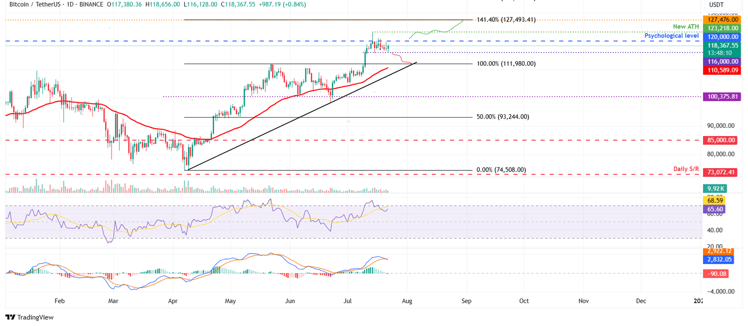 BTC/USDT daily chart