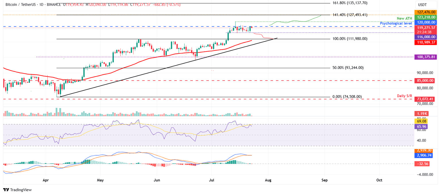 BTC/USDT daily chart 