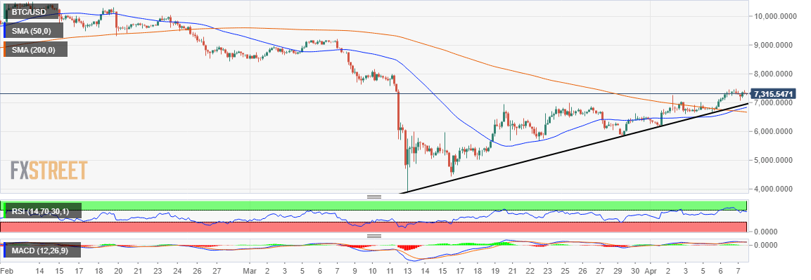 BTC/USD price chart
