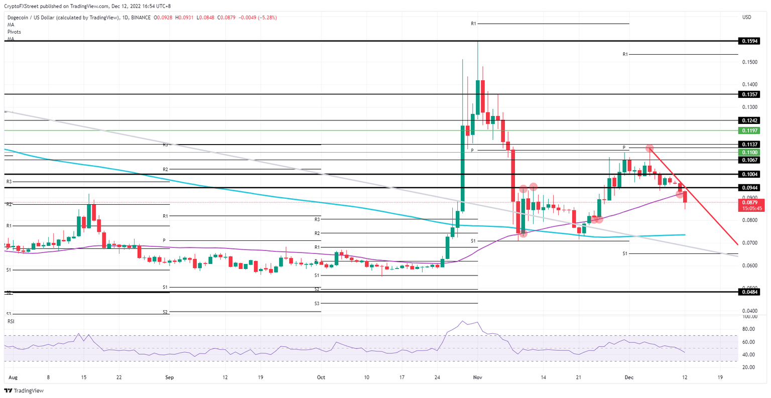  DOGE/USD daily chart