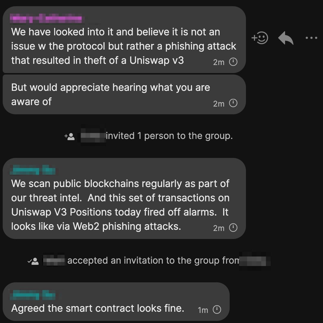 CZ's conversation with Uniswap Protocol Team