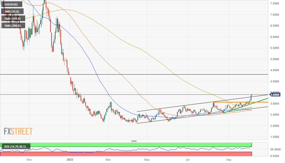 XNG/USD (Daily Chart)