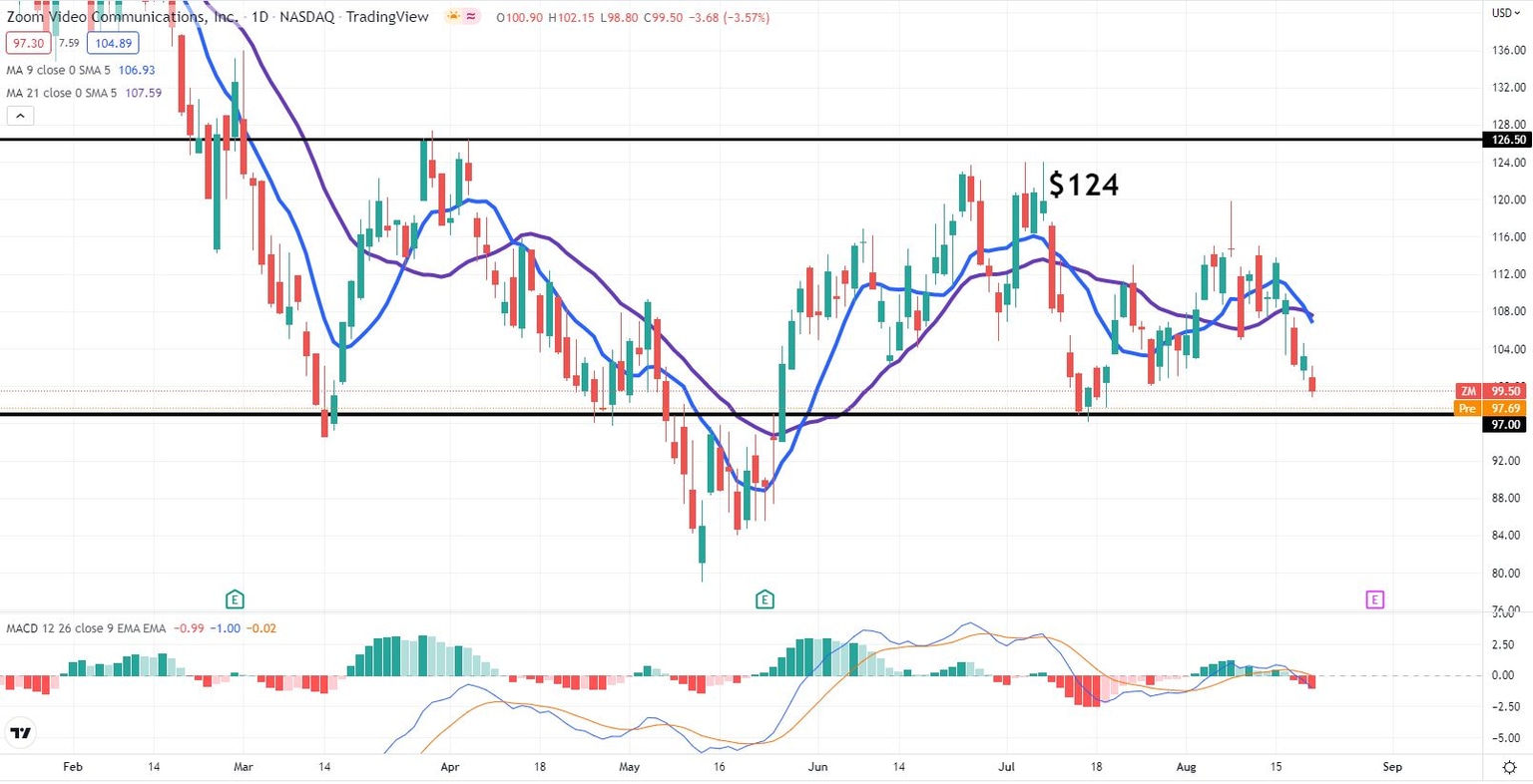 ZM stock price chart