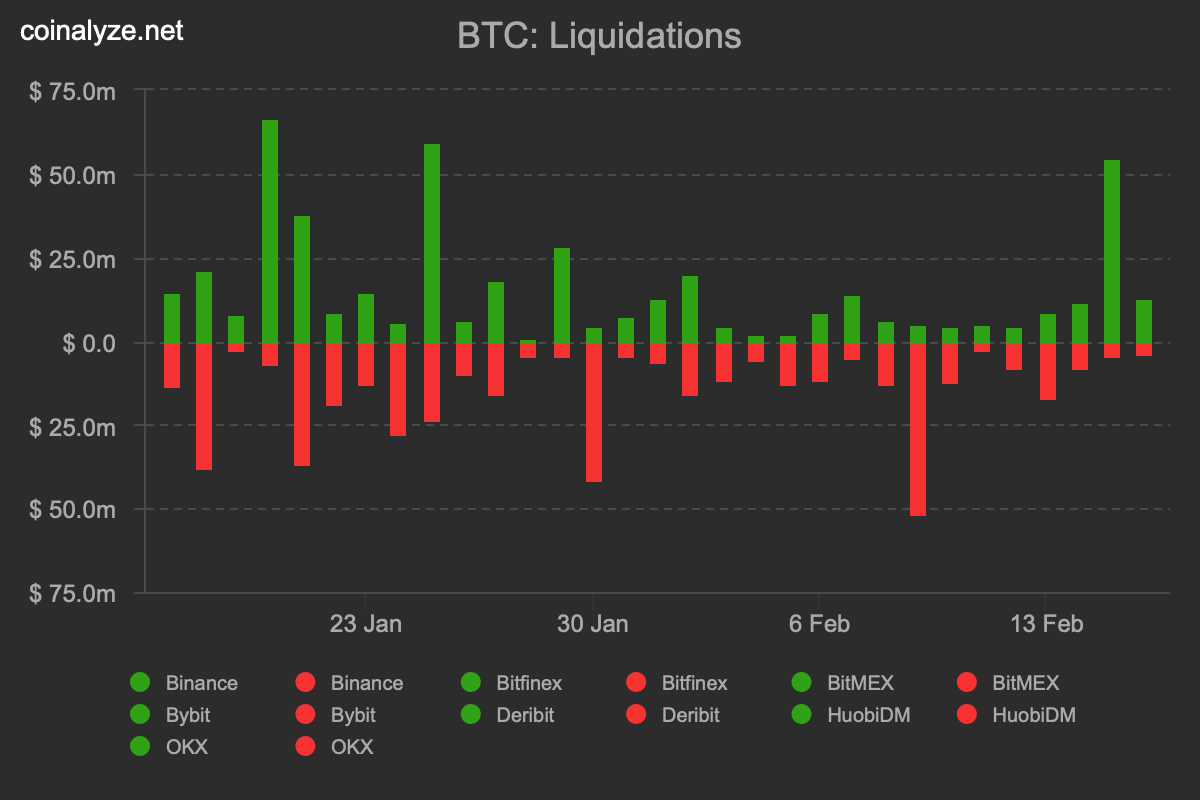 BTC liquidations
