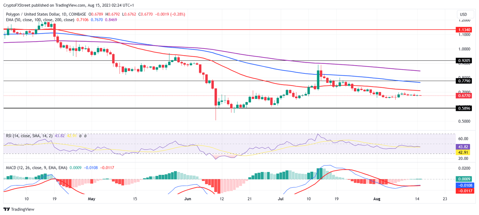 MATIC/USD 1-day chart