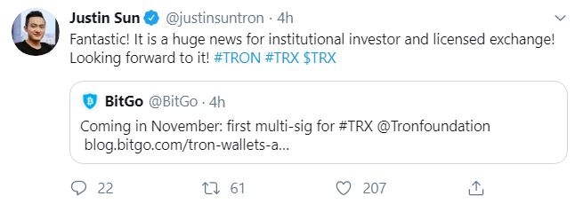 Tron Tweet