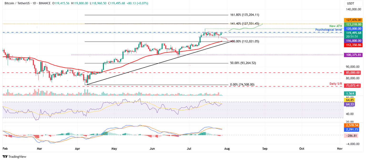BTC/USDT daily chart