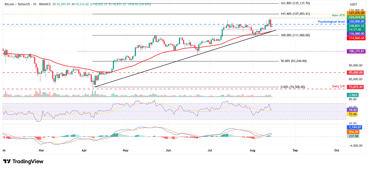 BTC/USDT daily chart