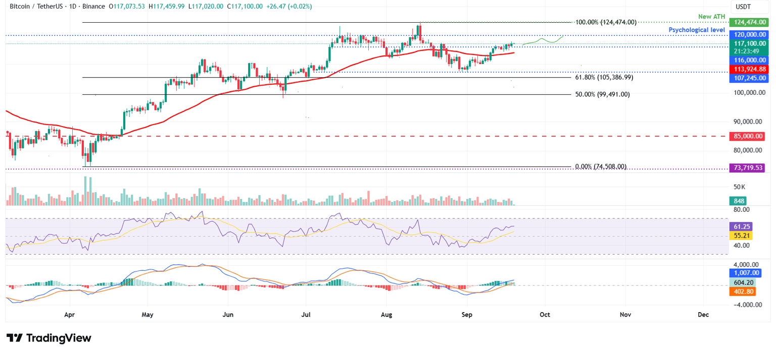 BTC/USDT daily chart