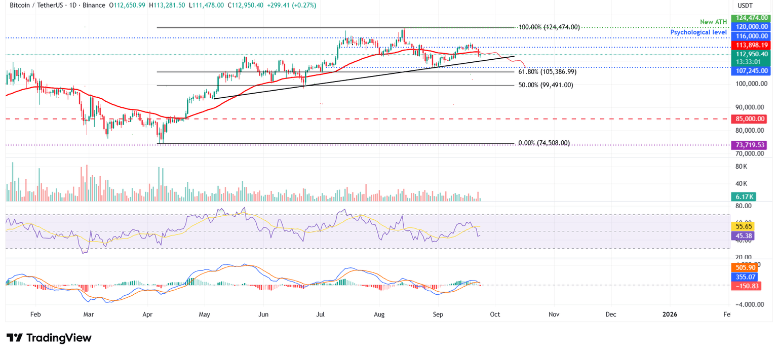 BTC/USDT daily chart