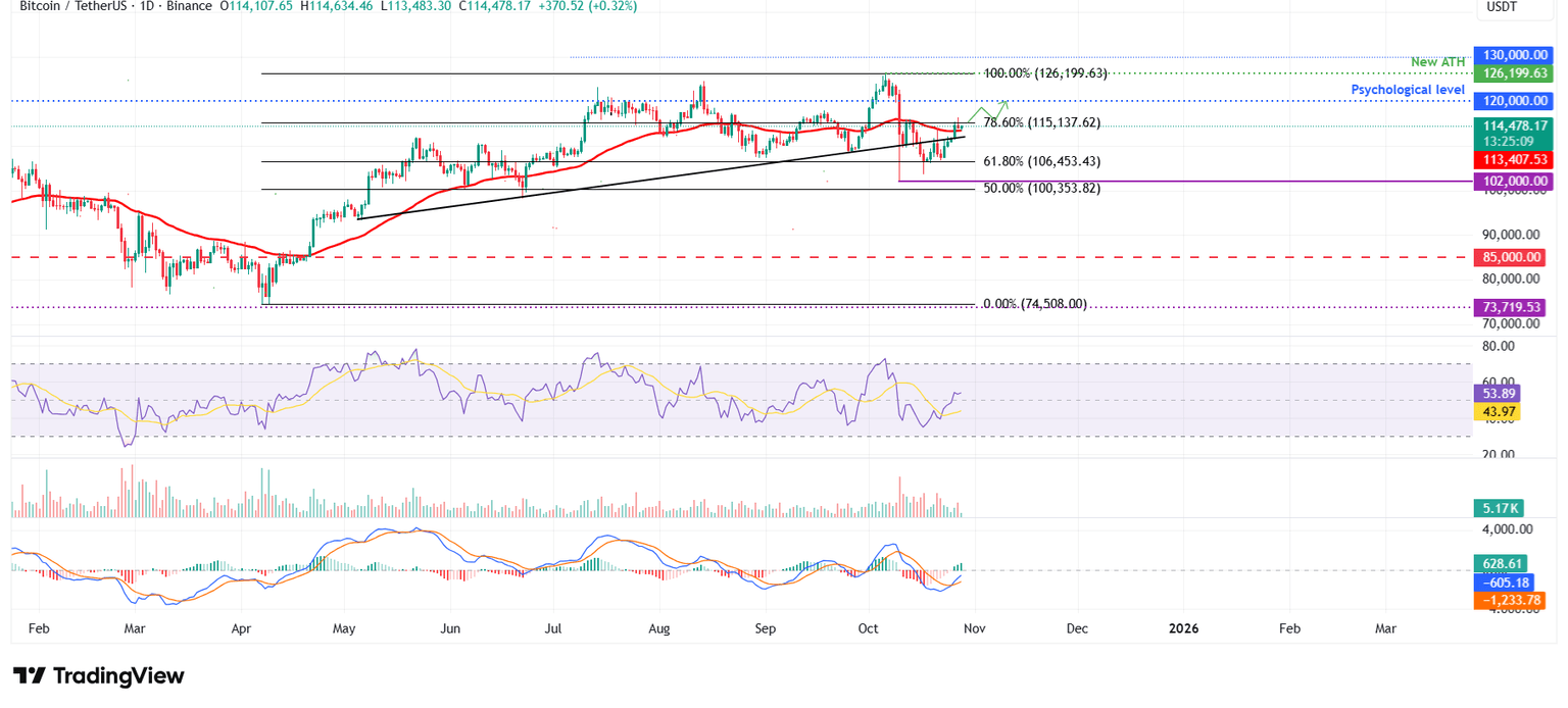 BTC/USDT daily chart