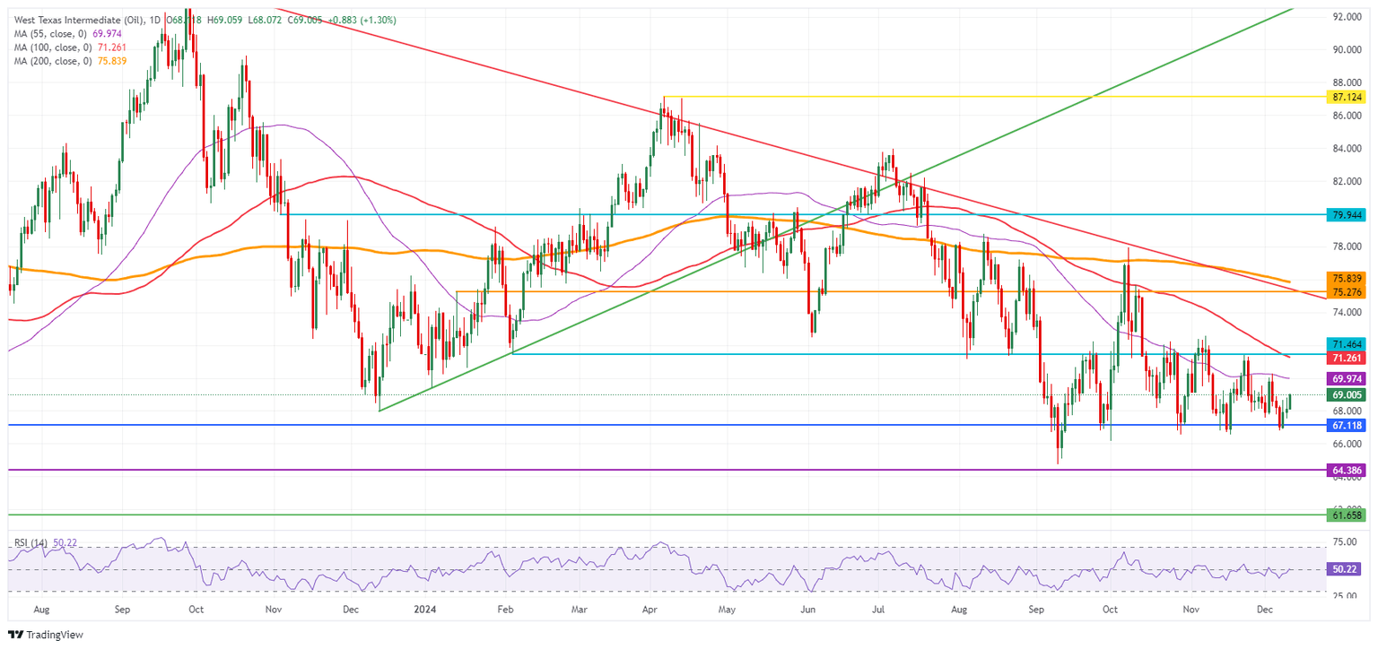 US WTI Crude Oil: Daily Chart