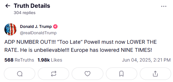 Source: Truth Social