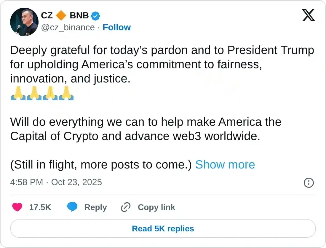 https://x.com/cz_binance/status/1981404850832494666