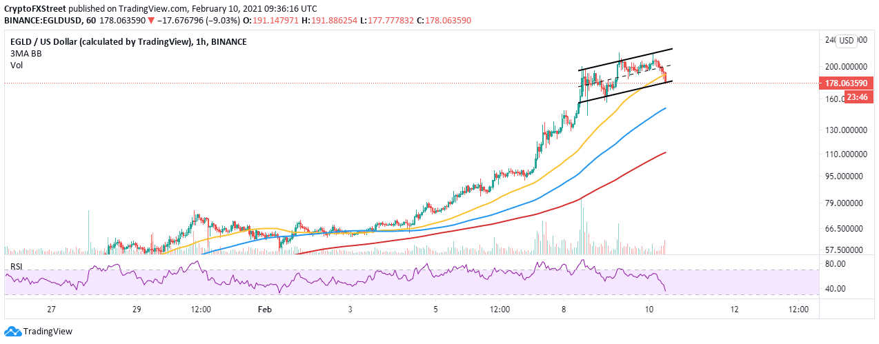 EGLD/USD daily chart