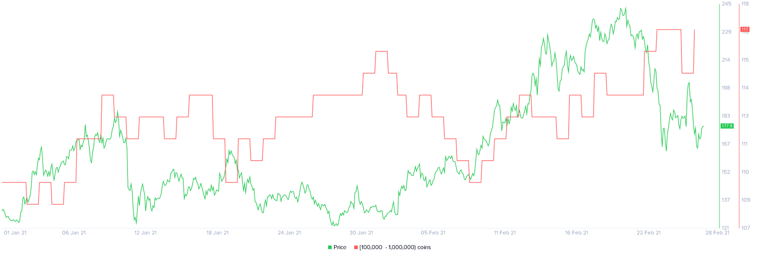 Litecoin holder distribution chart