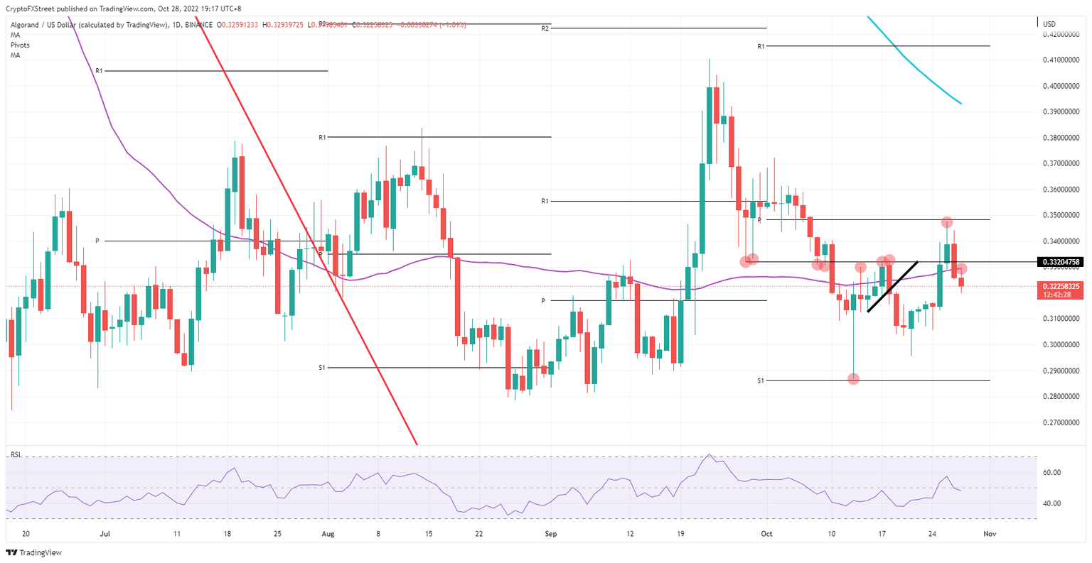 ALGO/USD Daily chart