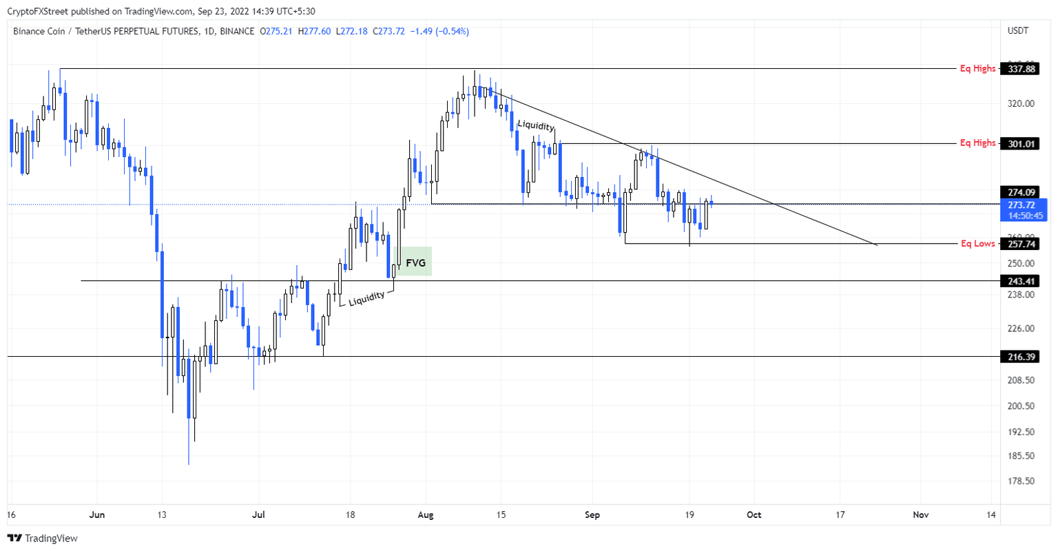 BNB/USDT 1-day chart
