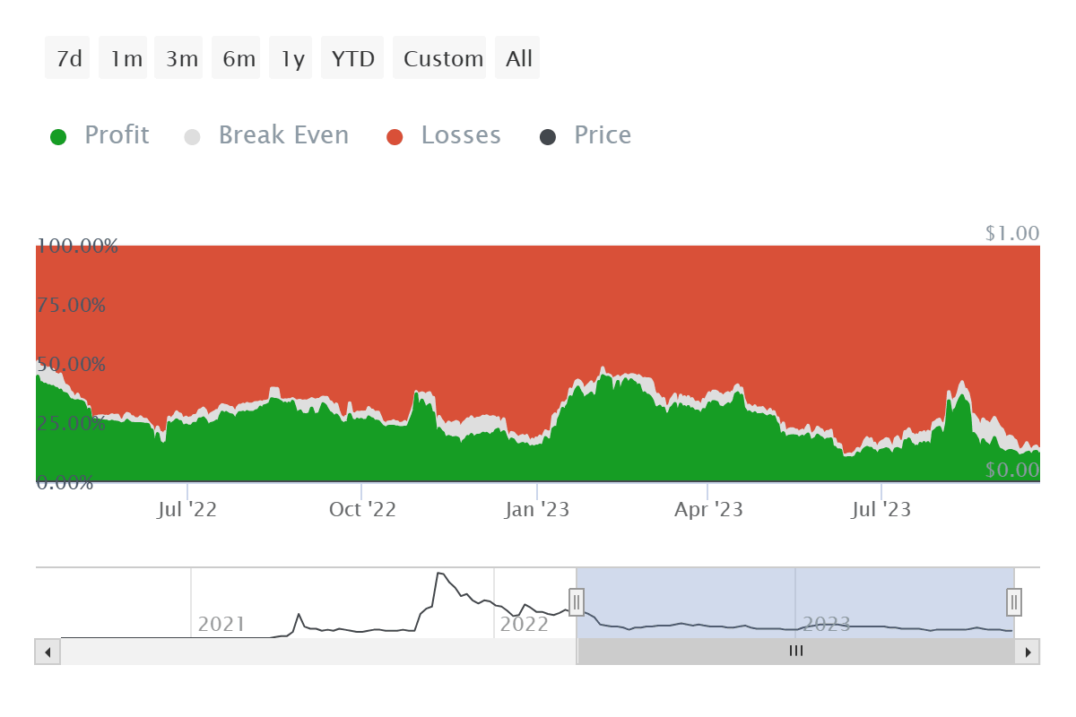 Shiba Inu investors at a loss