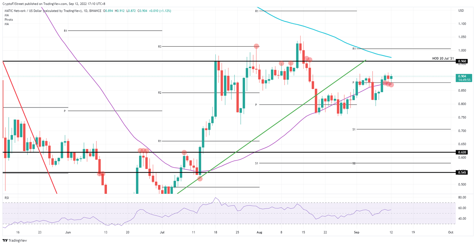 MATIC/USD Daily chart