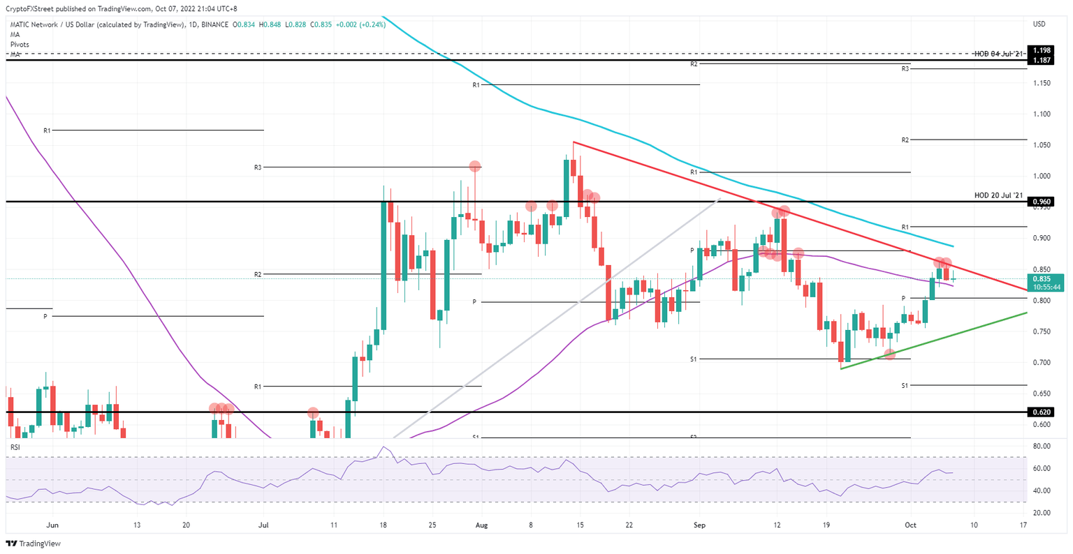 MATIC/USD Daily chart
