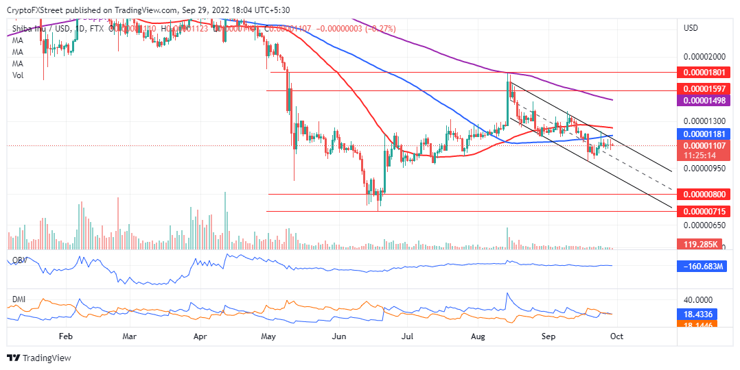 SHIB/USD price chart