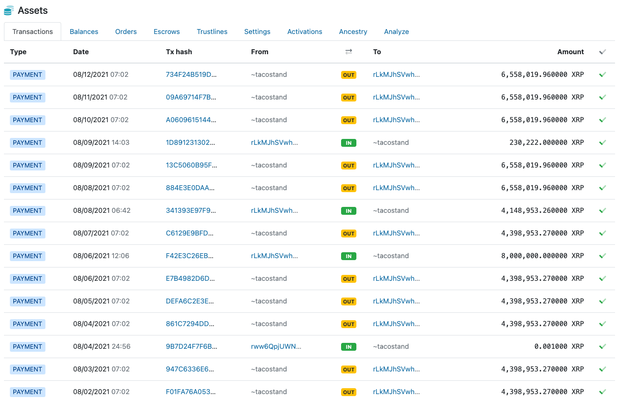Jed McCaleb's tacowallet