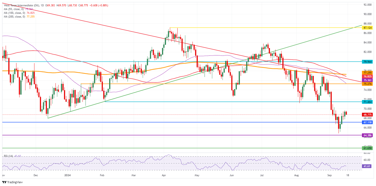 US WTI Crude Oil: Daily Chart